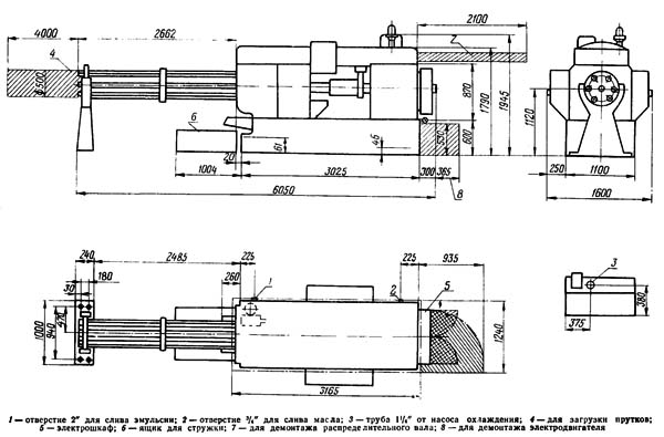 1А240 Настановне креслення шестишпиндельного автомата Настановне креслення шестишпиндельного автомата 1А240